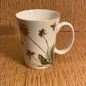 Gracie China Floral Mug with gold trim